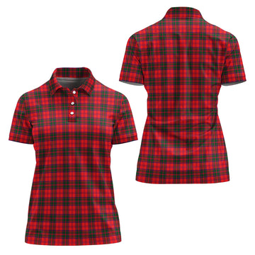 Drummond Modern Tartan Polo Shirt For Women