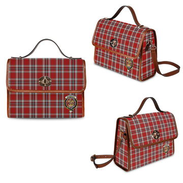 Drummond of Perth Dress Tartan Waterproof Canvas Bag with Family Crest