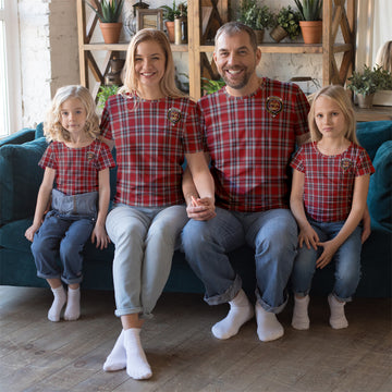 Drummond of Perth Dress Tartan T-Shirt with Family Crest