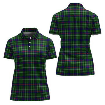 Duncan Modern Tartan Polo Shirt For Women