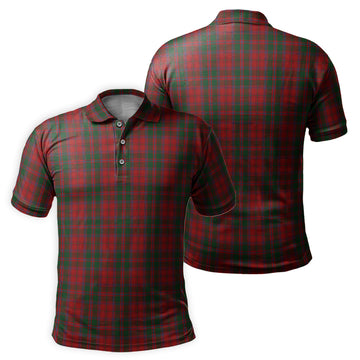 Dundas Red Tartan Mens Polo Shirt