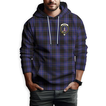 Dunlop Tartan Hoodie with Family Crest