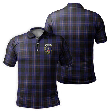 Dunlop Tartan Men's Polo Shirt with Family Crest