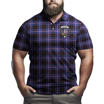 Dunlop Modern Tartan Men's Polo Shirt with Family Crest