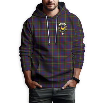 Durie Tartan Hoodie with Family Crest