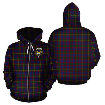 Durie Tartan Hoodie with Family Crest