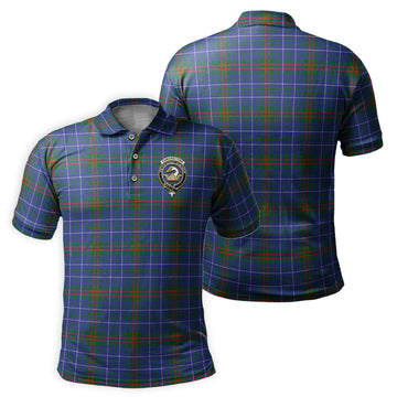 Edmonstone Tartan Men's Polo Shirt with Family Crest