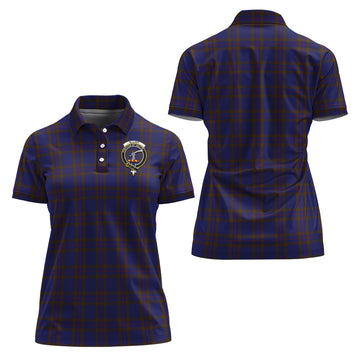 Elliot Tartan Polo Shirt with Family Crest For Women