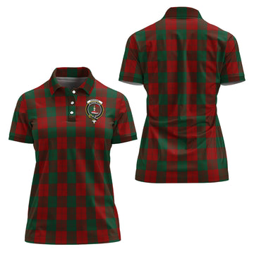 Erskine Tartan Polo Shirt with Family Crest For Women