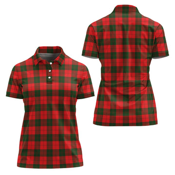 Erskine Modern Tartan Polo Shirt For Women