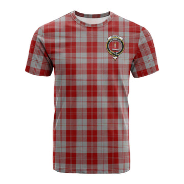 Erskine Red Tartan T-Shirt with Family Crest