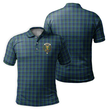 Falconer Tartan Men's Polo Shirt with Family Crest