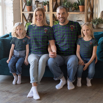 Farquharson Ancient Tartan T-Shirt with Family Crest