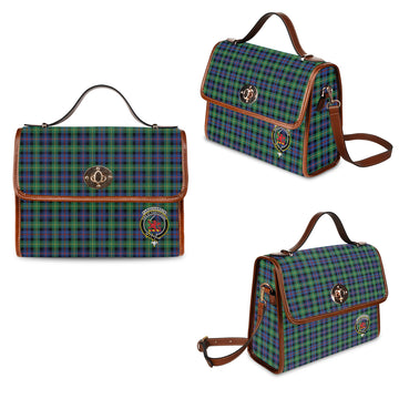 Farquharson Ancient Tartan Waterproof Canvas Bag with Family Crest