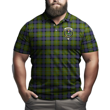 Ferguson Modern Tartan Men's Polo Shirt with Family Crest