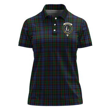 Fletcher Tartan Polo Shirt with Family Crest For Women
