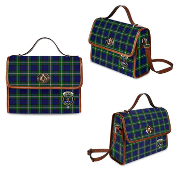 Forbes Modern Tartan Waterproof Canvas Bag with Family Crest