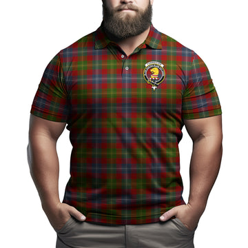 Forrester Tartan Men's Polo Shirt with Family Crest