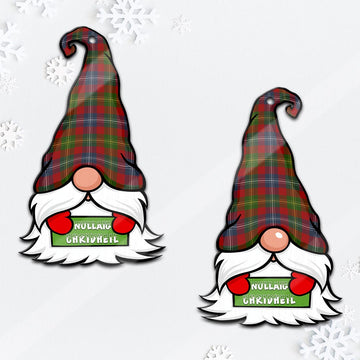 Forrester Gnome Christmas Ornament with His Tartan Christmas Hat