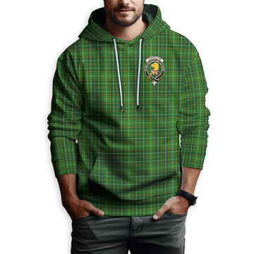 Forrester Hunting Tartan Hoodie with Family Crest