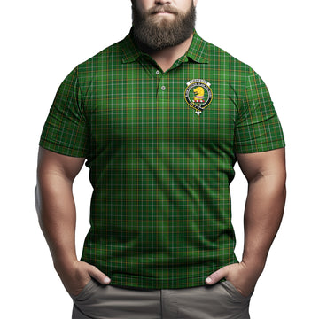 Forrester Hunting Tartan Men's Polo Shirt with Family Crest