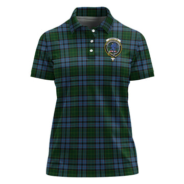 Forsyth Tartan Polo Shirt with Family Crest For Women