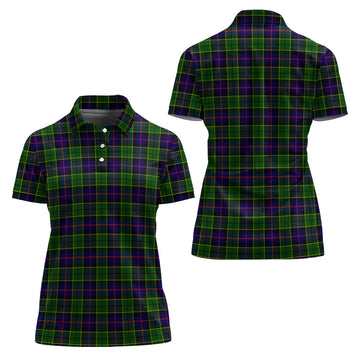 Forsyth Modern Tartan Polo Shirt For Women