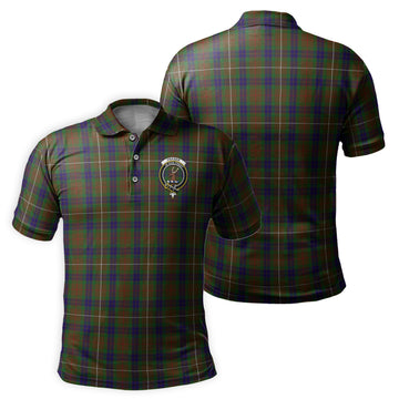 Fraser Hunting Tartan Men's Polo Shirt with Family Crest