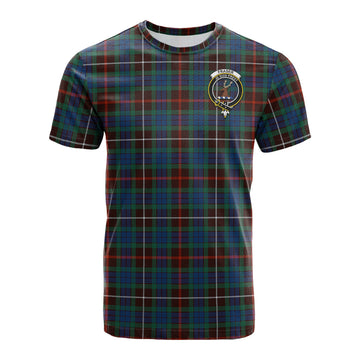 Fraser Hunting Ancient Tartan T-Shirt with Family Crest