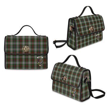 Fraser Hunting Dress Tartan Waterproof Canvas Bag with Family Crest
