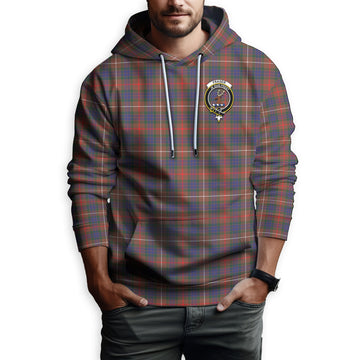 Fraser Hunting Modern Tartan Hoodie with Family Crest