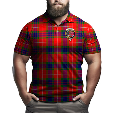 Fraser Modern Tartan Men's Polo Shirt with Family Crest