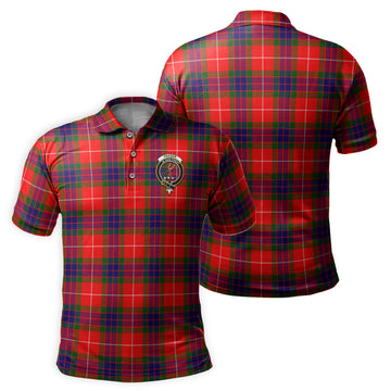 Fraser Modern Tartan Men's Polo Shirt with Family Crest