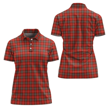 Fraser Weathered Tartan Polo Shirt For Women