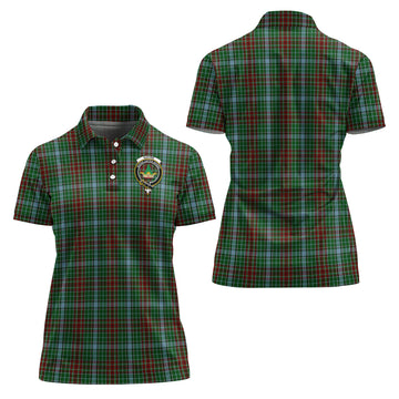 Gayre Tartan Polo Shirt with Family Crest For Women