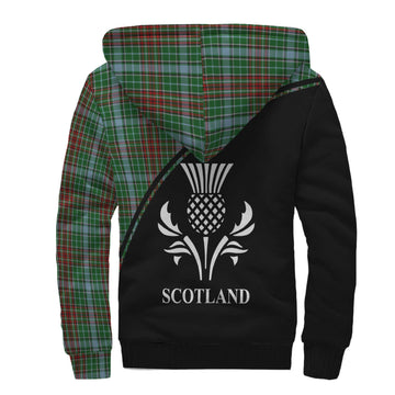 Gayre Tartan Sherpa Hoodie with Family Crest Curve Style