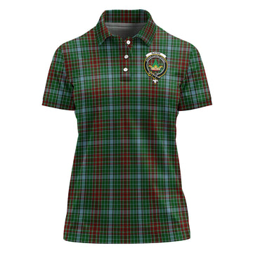 Gayre Tartan Polo Shirt with Family Crest For Women