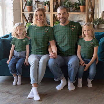 Gayre Dress Tartan T-Shirt with Family Crest