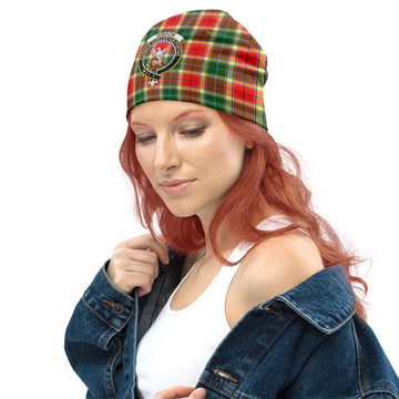 Gibson Tartan Beanies Hat with Family Crest