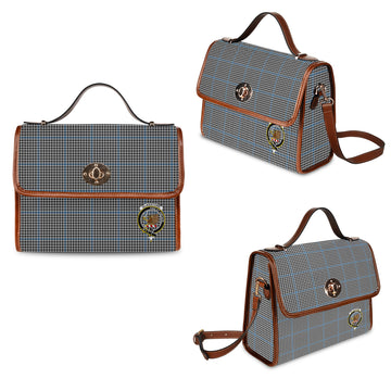 Gladstone Tartan Waterproof Canvas Bag with Family Crest