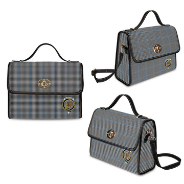 Gladstone Tartan Waterproof Canvas Bag with Family Crest