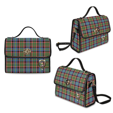 Glass Tartan Waterproof Canvas Bag with Family Crest