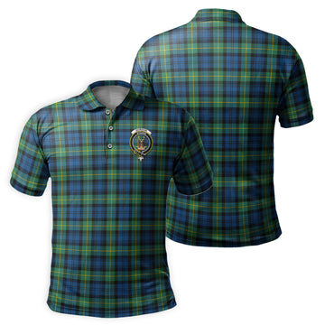 Gordon Ancient Tartan Men's Polo Shirt with Family Crest