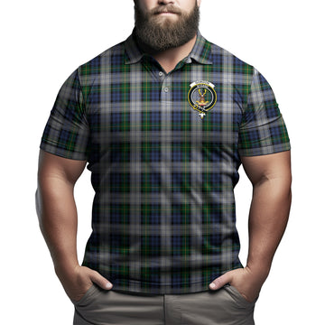 Gordon Dress Tartan Men's Polo Shirt with Family Crest