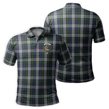 Gordon Dress Tartan Men's Polo Shirt with Family Crest
