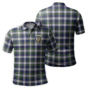 Gordon Dress Modern Tartan Men's Polo Shirt with Family Crest
