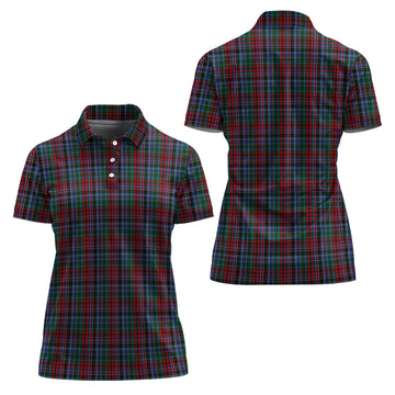Gordon Red Tartan Polo Shirt For Women