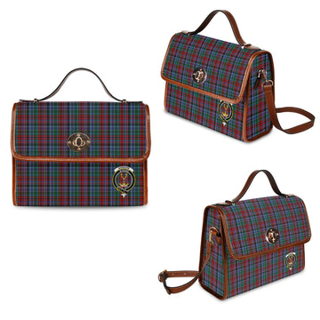 Gordon Red Tartan Waterproof Canvas Bag with Family Crest