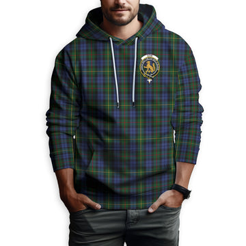 Gow Hunting Tartan Hoodie with Family Crest