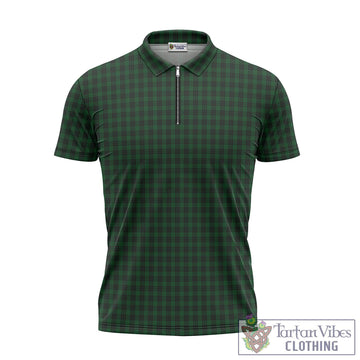 Graham Tartan Zipper Polo Shirt